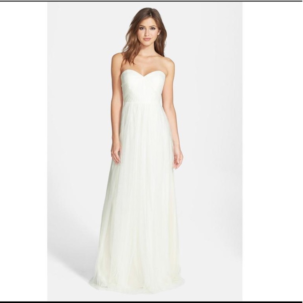 BHLDN Jenny Yoo Ivory Bridesmaid or Wedding Gown
